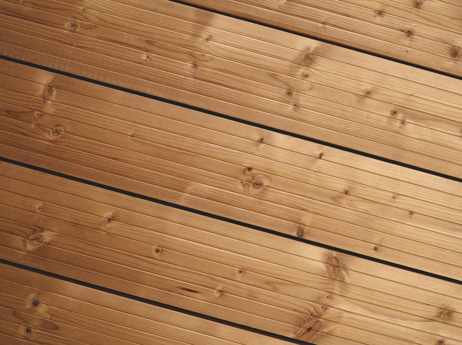 Thermo Fichte Terrassendiele 27x140mm mit 6 V-Nuten