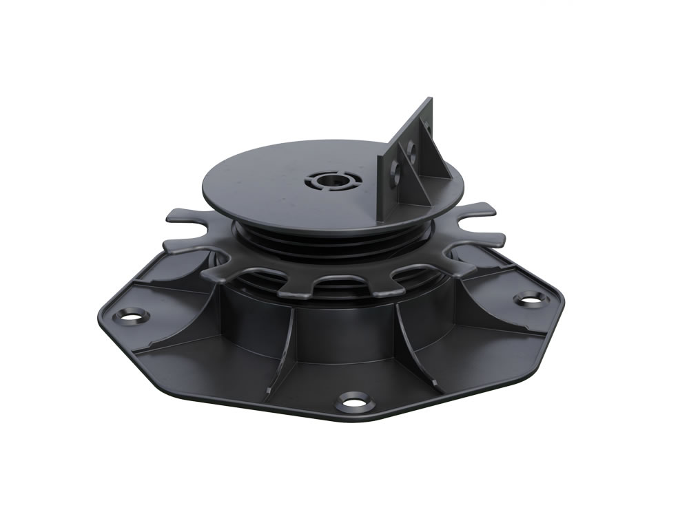 Terrassenlager höhenverstellbar 35-68mm mit neigbarem Kopf für Gefälleausgleich bis 8%