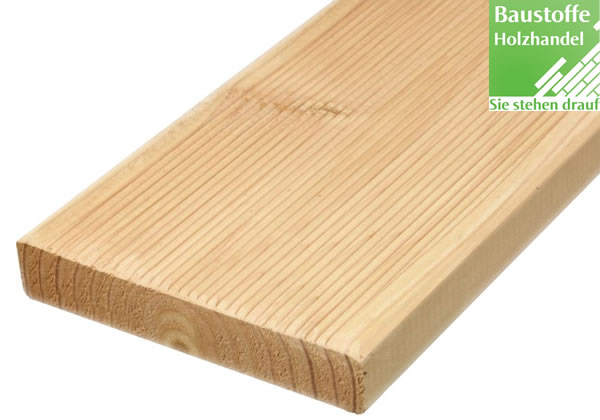 Douglasie Terrassendiele 26x143mm beidseitig geriffelt