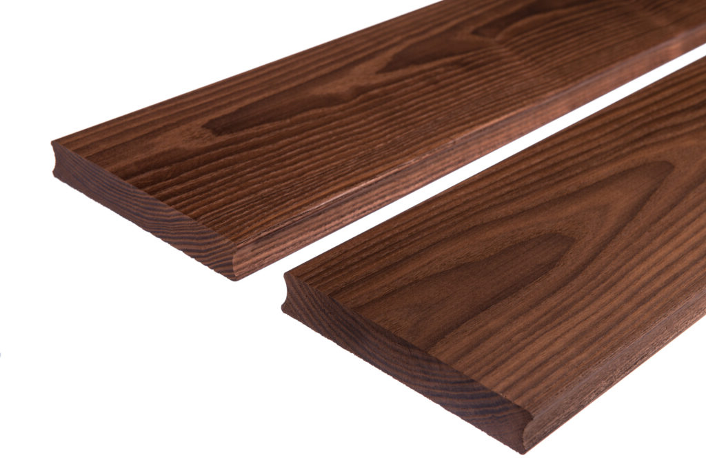 Thermo Esche Terrassendiele 20 x 112mm mit Nut und Feder Stirnseitig zur Endlosverlegung