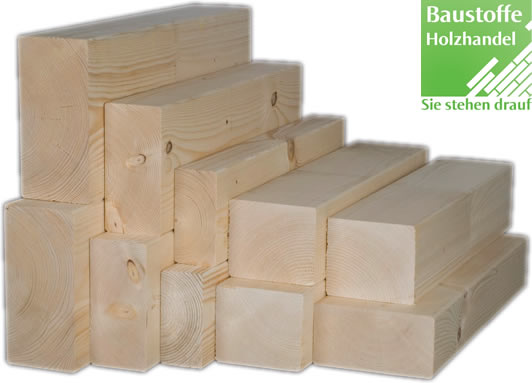Konstruktionsvollholz KVH Fichte NSI (keine Sichtqualität)