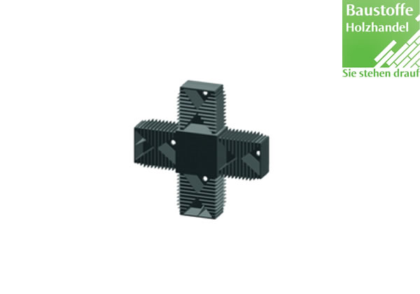 X-Verbinder für Unterkonstruktion 40x60mm in 2,0m VE = 25 Stück