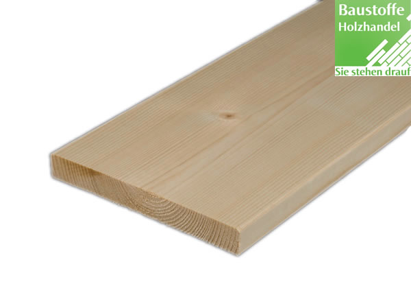 Glattkantbretter, Balkonbretter Fichte nordisch u/s in 5 Querschnitten