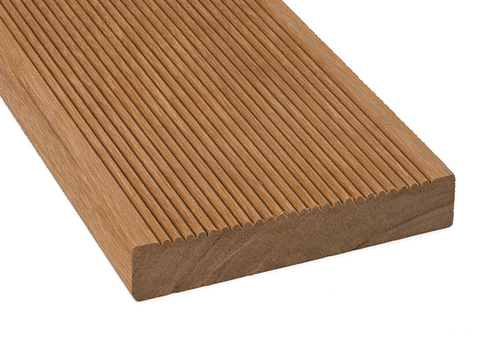 Cumaru Terrassendiele 21 x 145mm geriffelt KD