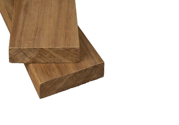Basralocus ( Guyana Teak ) Terrassendiele 25x90mm glatt