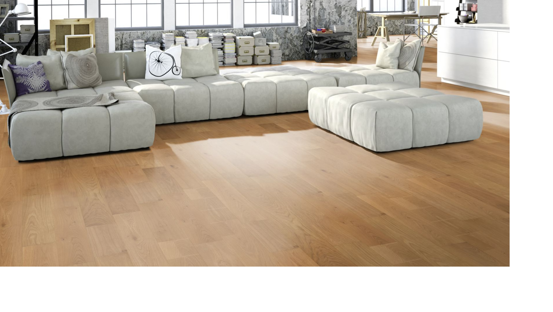 Massivholzdiele Eiche 15x130mm Natur oxidativ farblos geölt