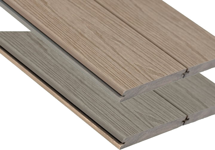WPC StrongWood Solid db 20 x 143mm in Holz gemasert Muschel und Stein