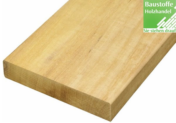 Garapa Terrassendiele 25x145mm vierseitig glatt gehobelt