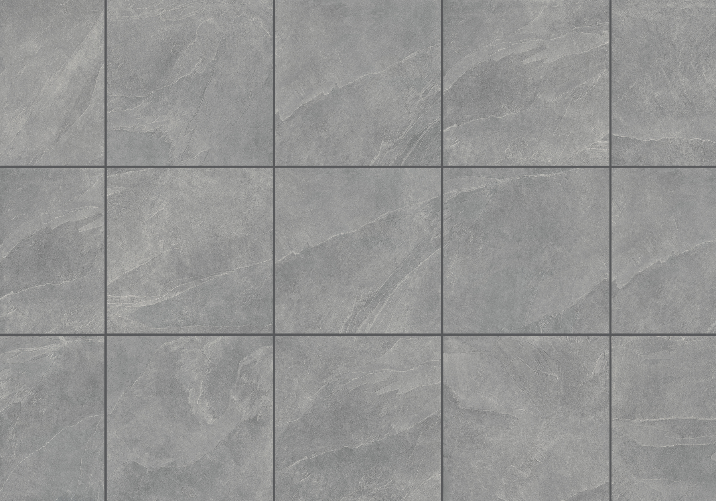 Keramische Terrassenplatte/fliese Schiefer Grau 60x60x2cm
