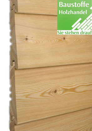 Keilstülpschalung sibirische Lärche