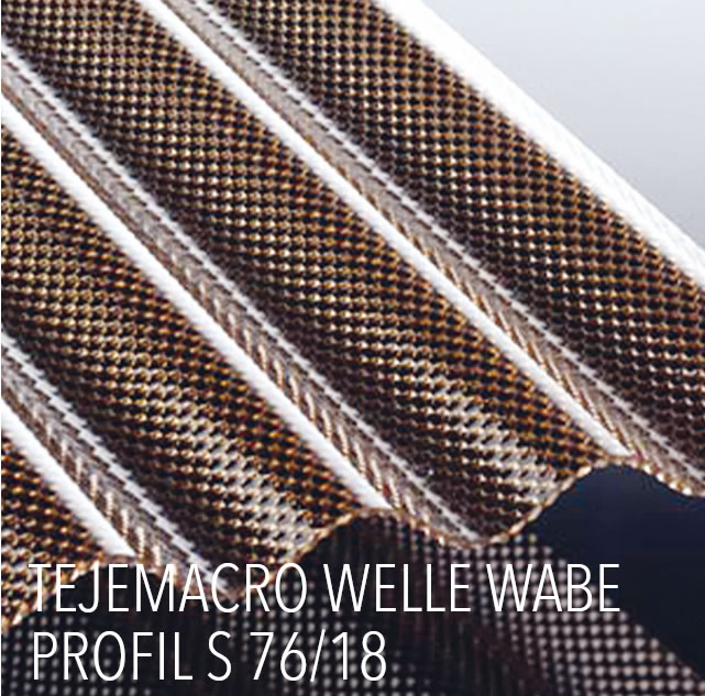 Lichtwellplatte Welle Wabe Bronze aus Polycarbonat in 9 Längen