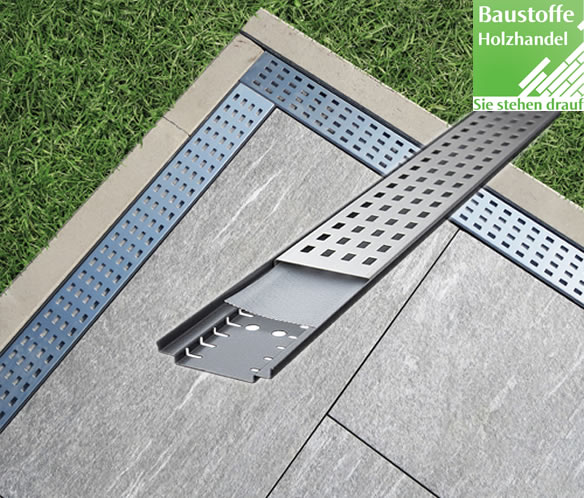 Terrassen Entwässerungsrost für eine fachgerechte Drainage