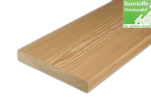 Glattkantbretter, Balkonbretter sibirische Lärche u/s in 3 Querschnitten 20x95mm, 20x143mm, 20x195mm