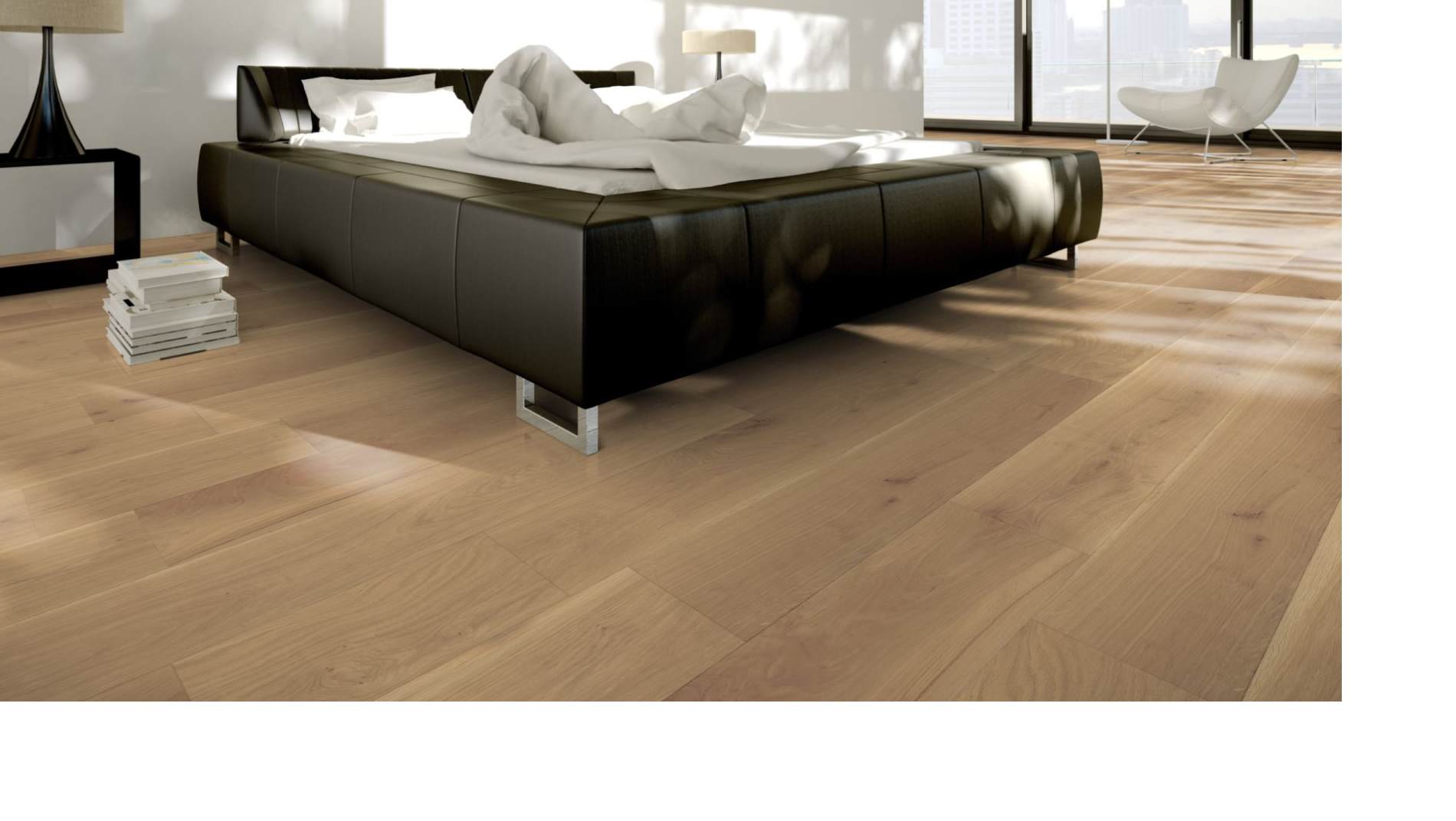 Massivholzdiele Eiche 10x100mm Markant / Rustikal 5% weiß oxidativ geölt