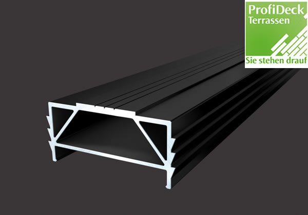 UPM ProFi Aluminium Unterkonstruktion 30x64mm in Schwarz