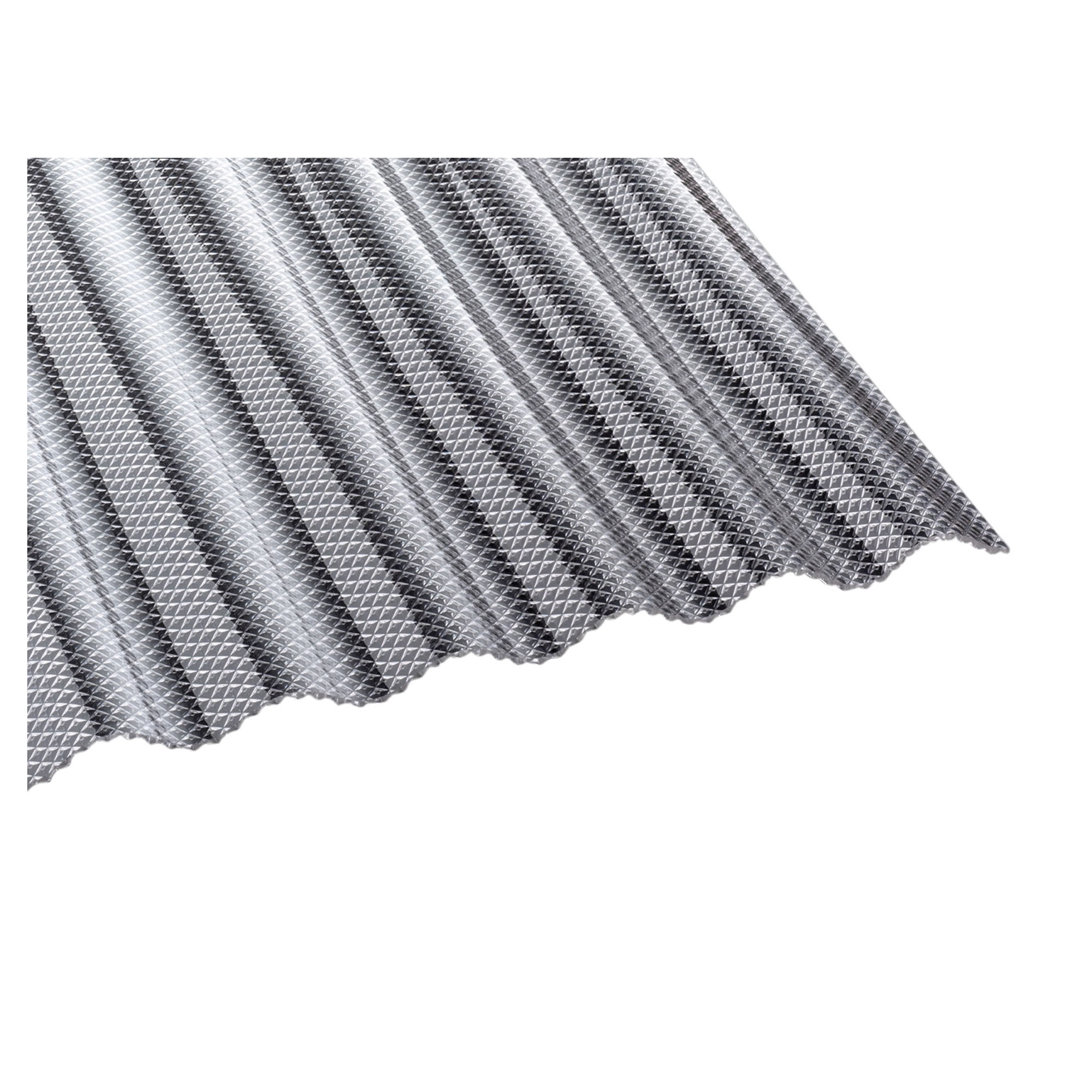 Lichtwellplatte Welle Wabe Glasklar aus Acrylglas in 8 Längen