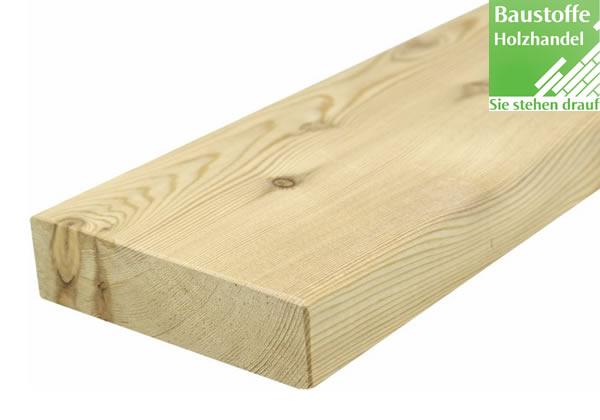 Lärche sibirisch Terrassendiele 40x143mm beidseitig glatt