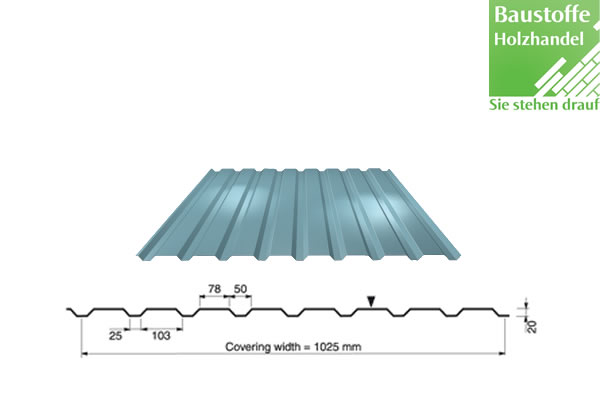 Stahlblech Wandprofile in 16 Farben hier anfragen