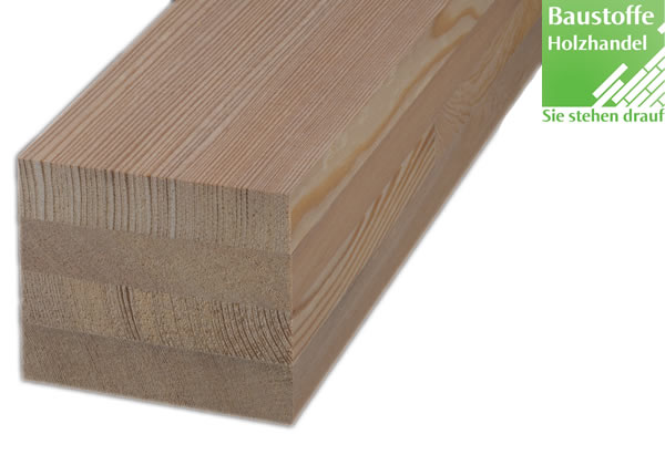 Lärche sibirisch Holz Unterkonstruktion 91x91mm glatt keilgezikt 4m und 6m
