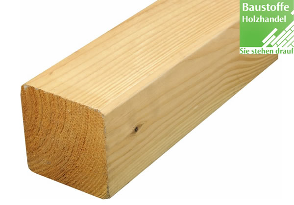 Douglasie Holz Unterkonstruktion 90x90mm glatt