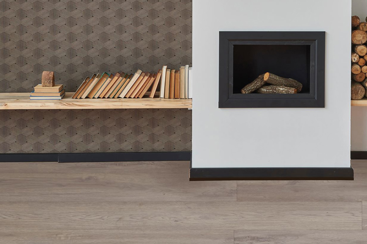 Vinyl Boden Zirkon Wood Line mit Klick Verbindung und Trittschalldämmung