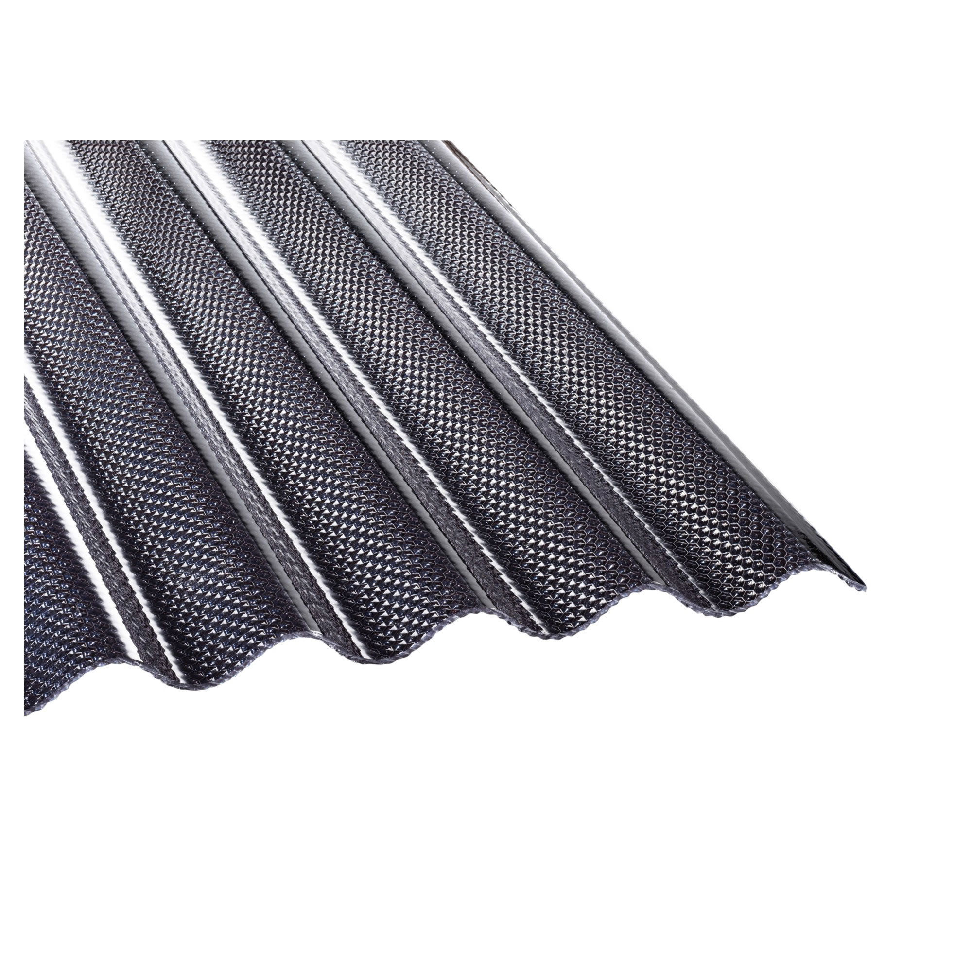 Lichtwellplatte Welle Wabe Lichtgrau aus Acrylglas in 7 Längen