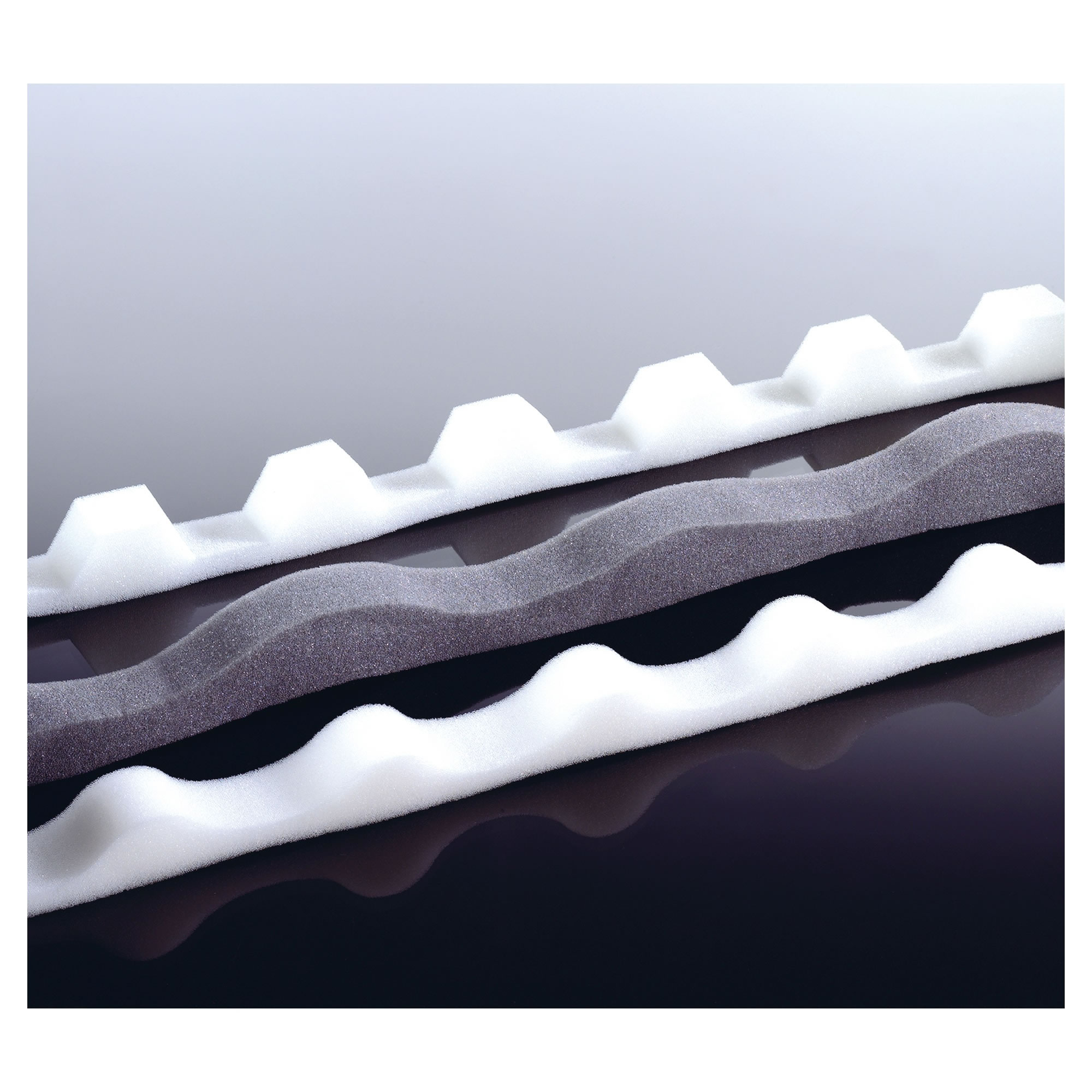 Schaumstoff-Leisten S76/18 runde Welle