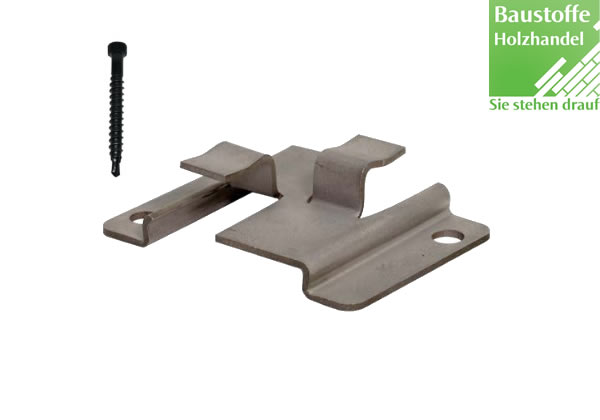 WPC Atrox Terrassenclip Edelstahl  für WPC und Aluminium UK