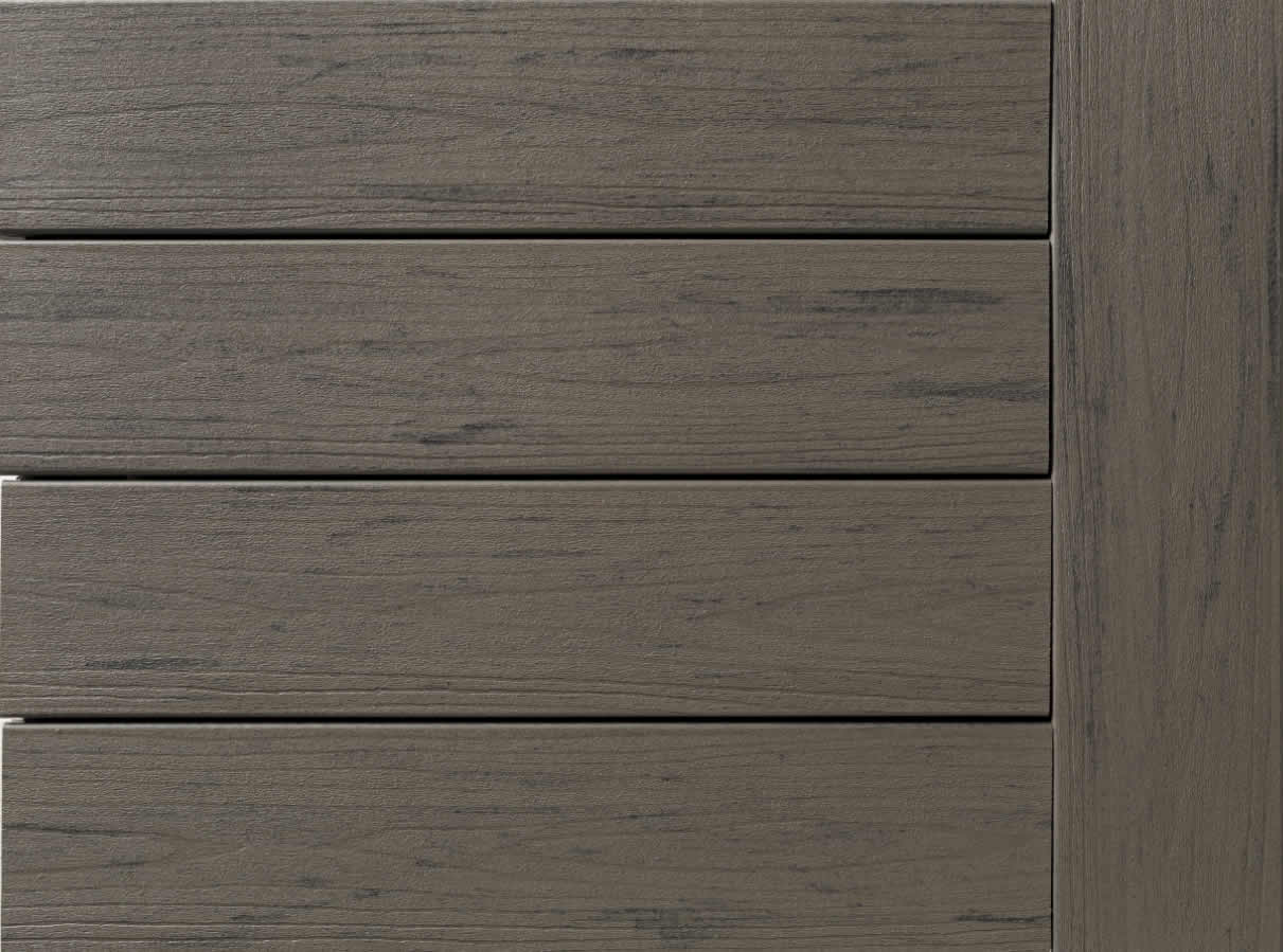 Timbertech WPC Massivdiele Silver Maple, Kollektion Terrain, 24x136mm mit seitlichen Nuten