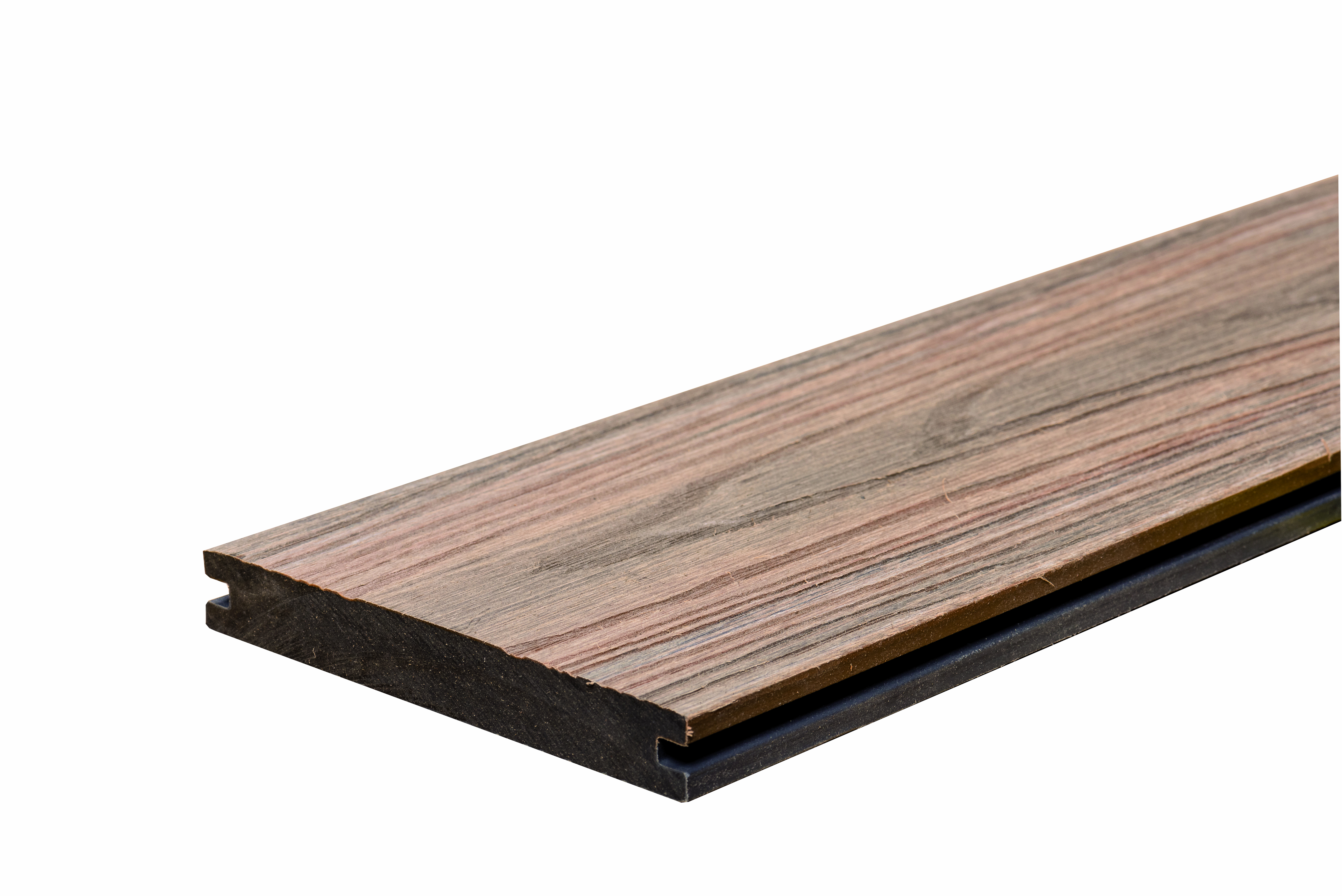 WPC StrongWood Light Solid db 20 x 143mm in Holz gemasert Grau und Teak