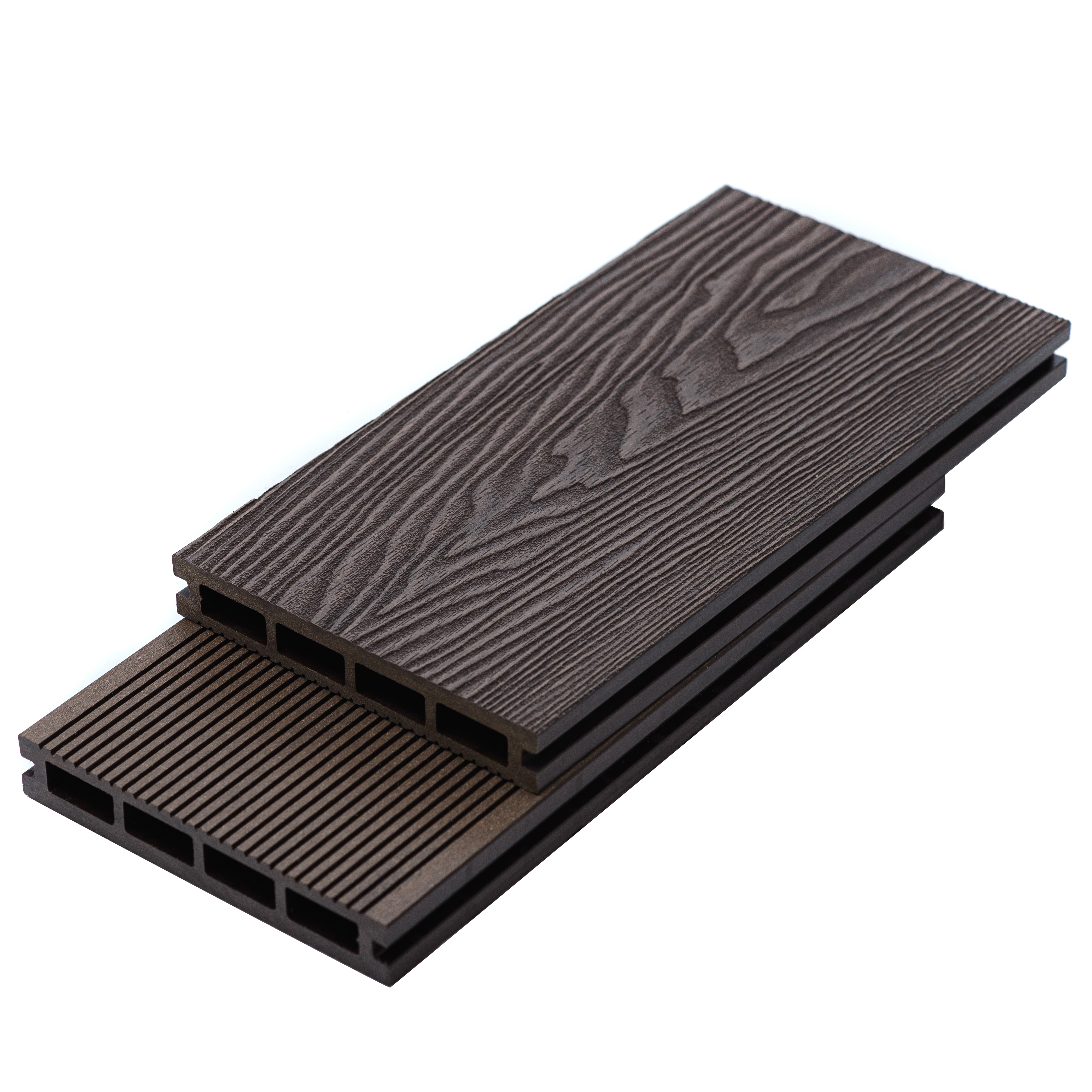 WPC Terrassendiele Bruggan Elegant Light 3D Wine Brown 25x150mm x 3,00m