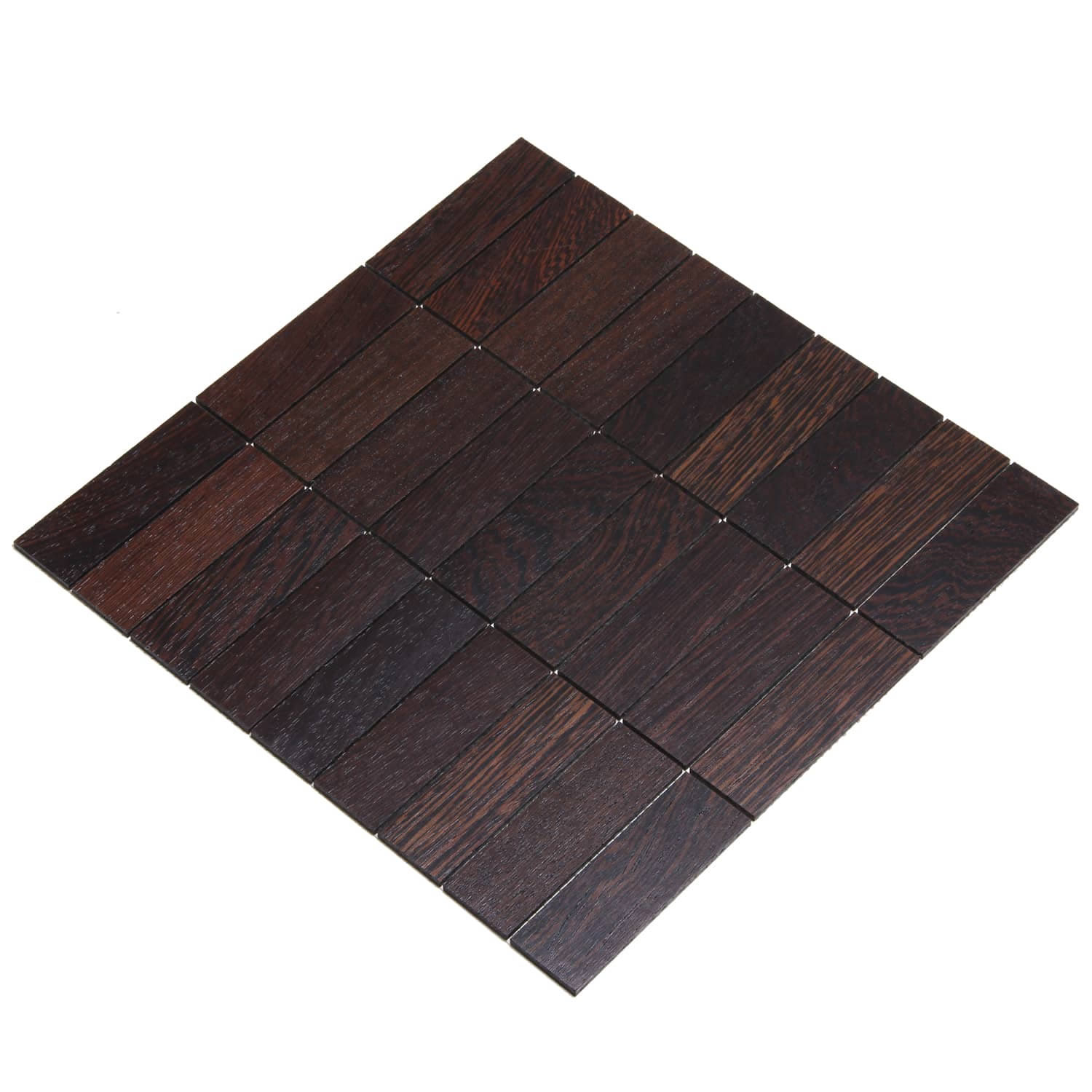 Wodewa Holz Mosaik Fliesen Wenge 28,8 x 28,8cm in zwei Formaten