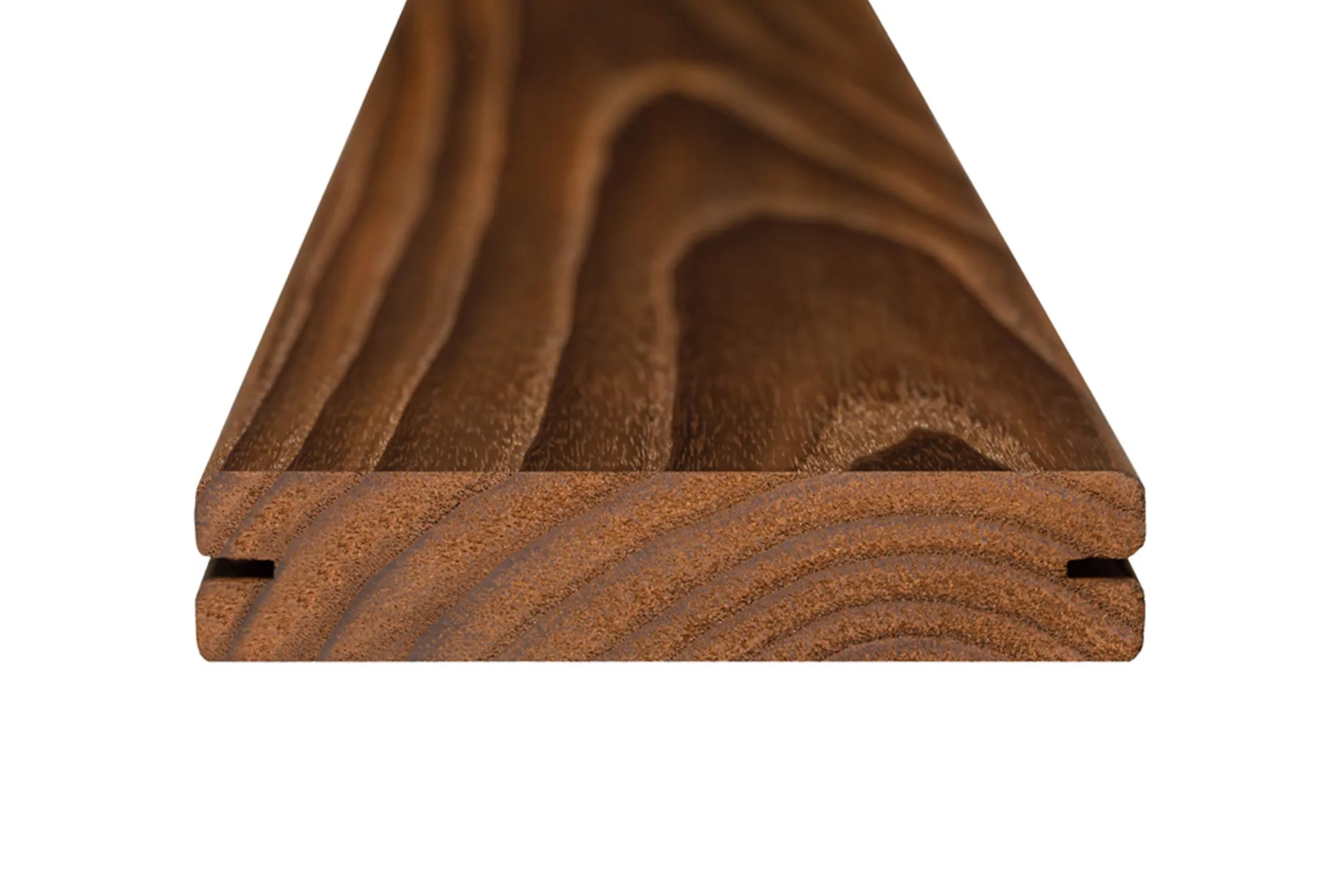 Thermo Esche Terrassendiele D4 sg2 genutet in 8 verschiedenen Formaten und Stärken