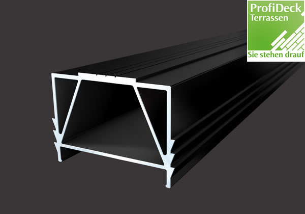 UPM ProFi Aluminium Unterkonstruktion 45x64mm in Schwarz