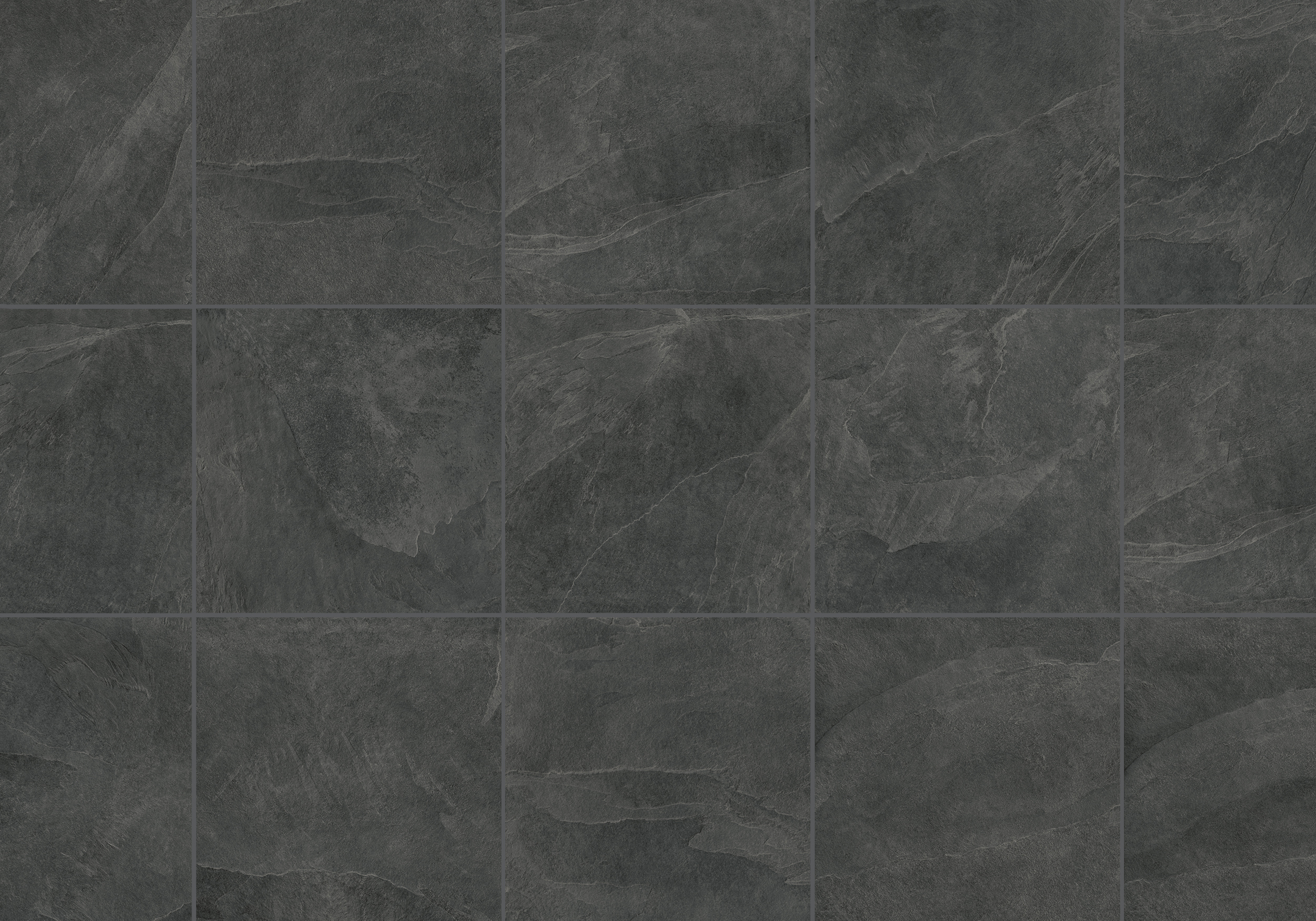 Keramische Terrassenplatte/fliese Schiefer Anthrazit 60x60x2cm