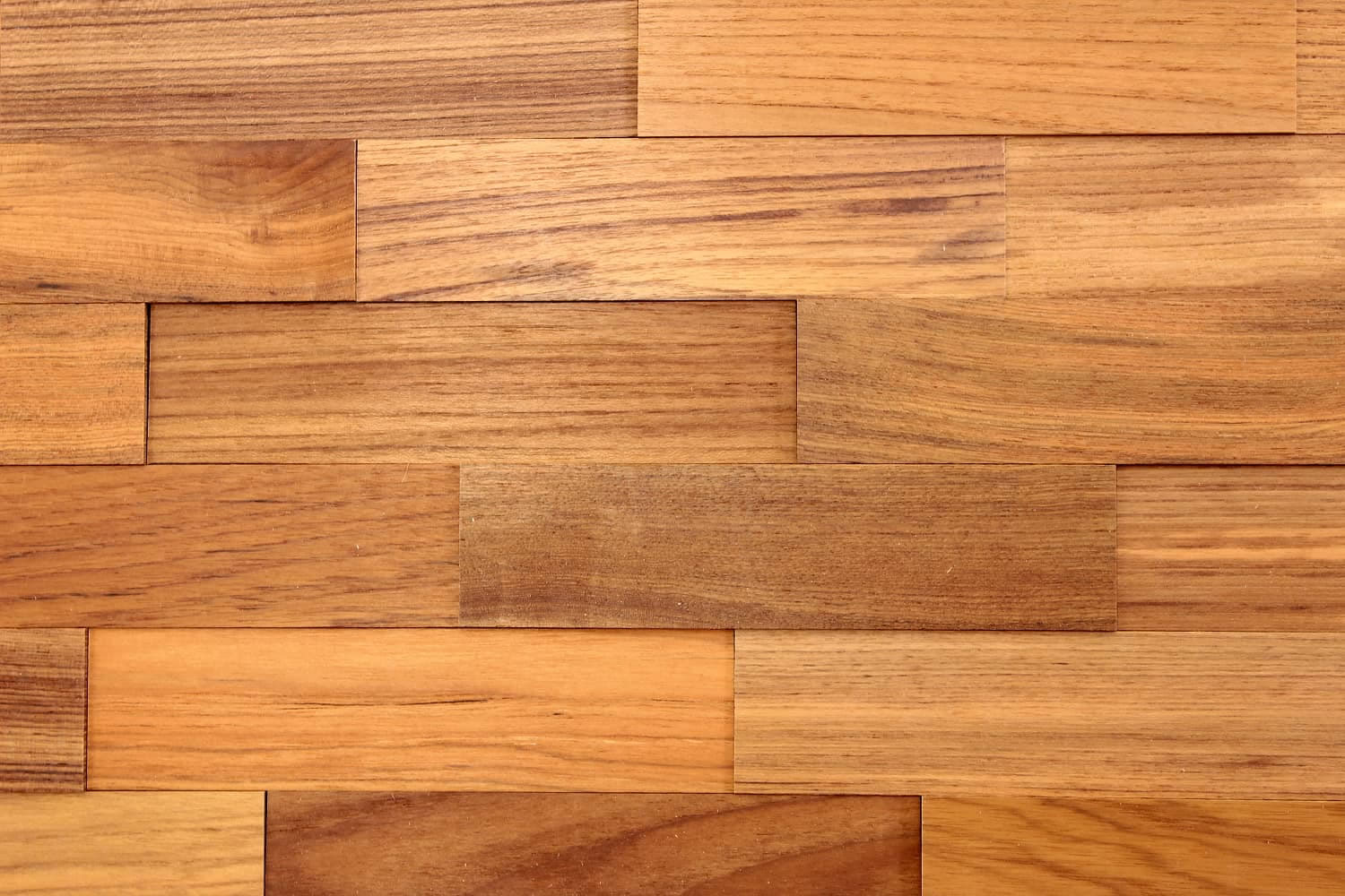 Wodewa Holzriemchen Teak 1m² in zwei Oberflächen