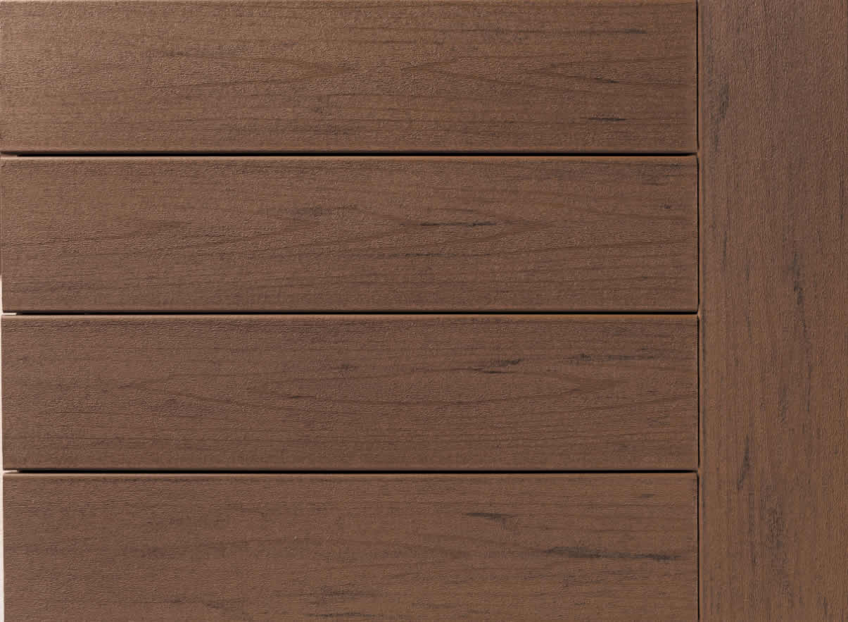 Timbertech WPC Massivdiele Brown Oak, Kollektion Terrain, 24x136mm mit seitlichen Nuten