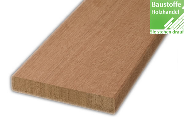 Bangkirai Terrassendiele 25x145mm vierseitig glatt gehobelt