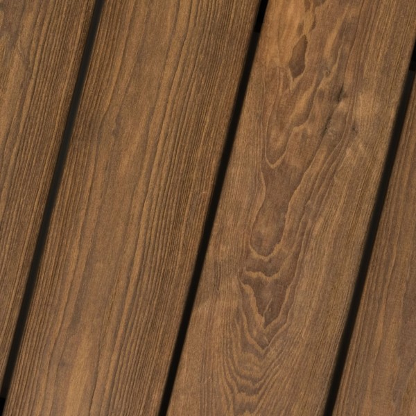 Thermoesche Terrassendiele 20x130mm gebürstet und geölt