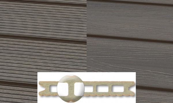 WPC Terrassendiele 22 x 143mm Granit in 4 Längen