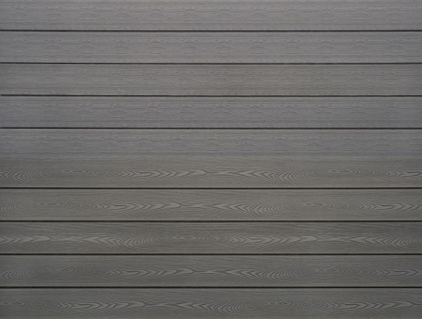 WPC massiv Terrassendiele 22 x 143mm Hellgrau Holzstruktur / Gebürstet in 4 Längen