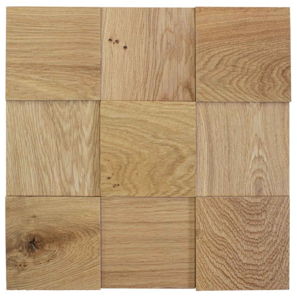 Wodewa Wandverkleidung 100 Eiche geölt 30x30cm selbstklebend