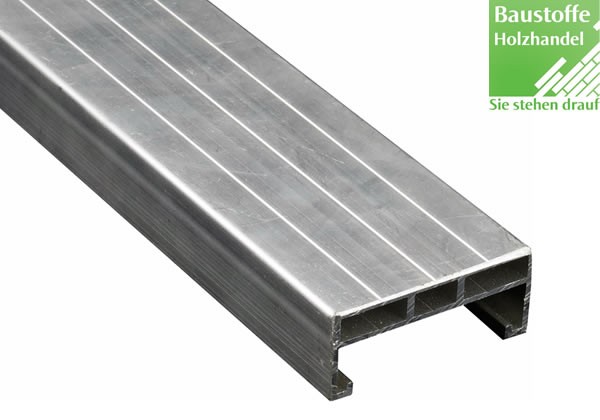 Aluminium Unterkonstruktion 24x60mm - 4m für Terrassenbau