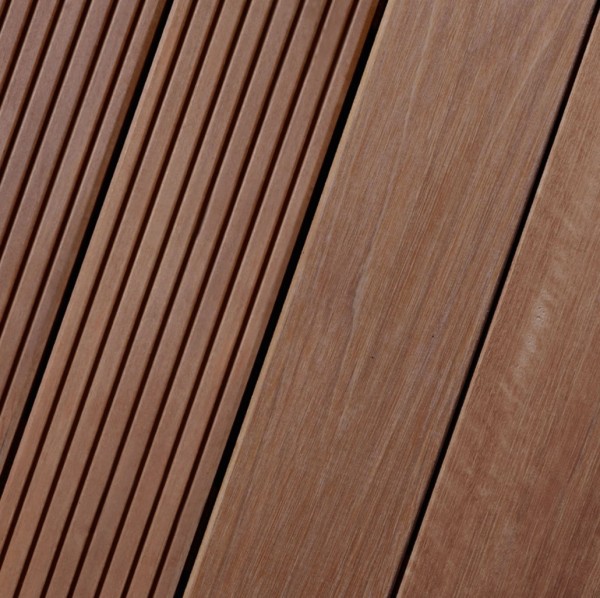 Massaranduba Terrassendiele 25x145mm glatt-genutet KD