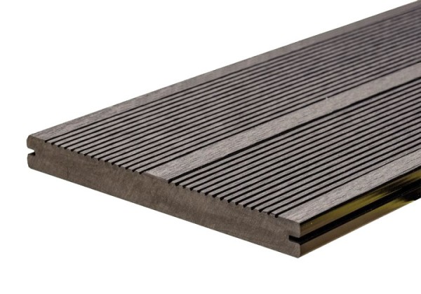 WPC BasicDeck Solid Anthrazit XL 20x190mm in glatt/französisch