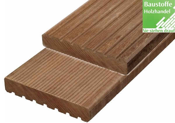 Massaranduba Terrassendiele 25x145mm geriffelt-genutet