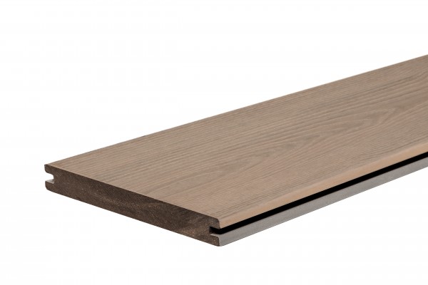 WPC StrongWood XL Solid db 20 x 190mm in Holz gemasert Muschel und Stein