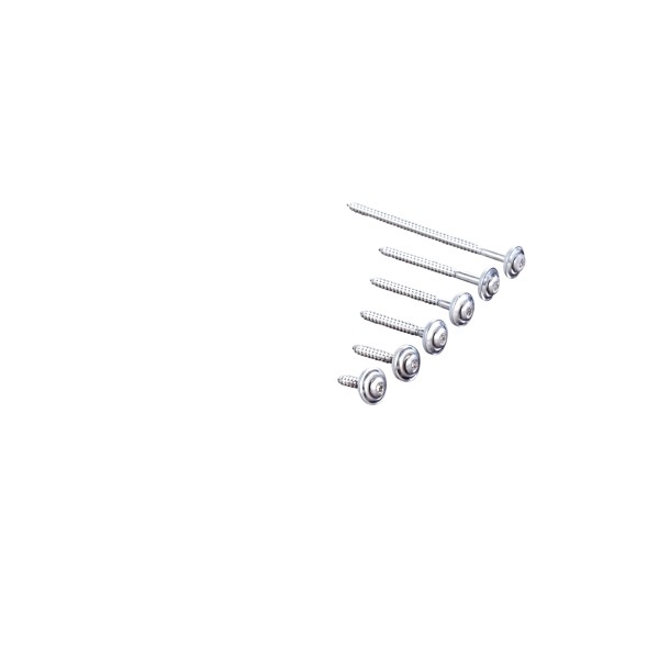 Spenglerschrauben V2A TX-Antrieb 4,5 x 35 bis 100 mm mit 15 mm Dichtung