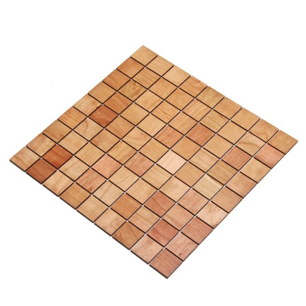 Wodewa Holz Mosaik Fliesen Kirsche 28,8 x 28,8cm in zwei Formaten